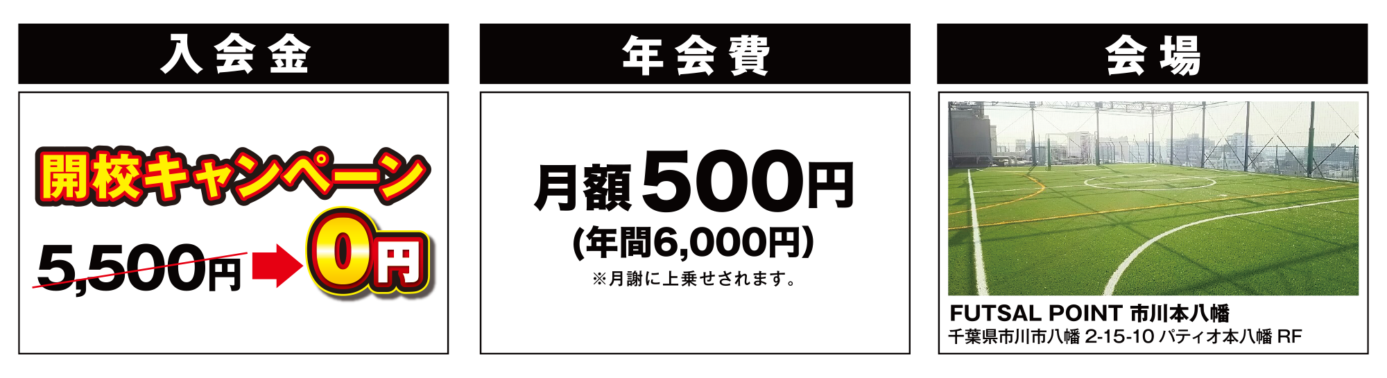 千葉本八幡エリア校 料金表